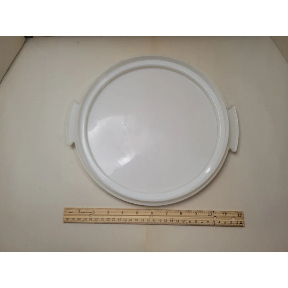 Vintage Tupperware Round Cake Carrier Base Only Sheer White 1250 Replacement